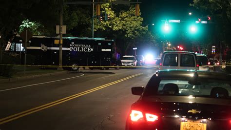 Rochester Democrat and Chronicle. 0:03. 0:25. Five people were shot in three separate incidents in a three-hour span overnight in Rochester, including a chaotic scene on North Clinton Avenue where ...